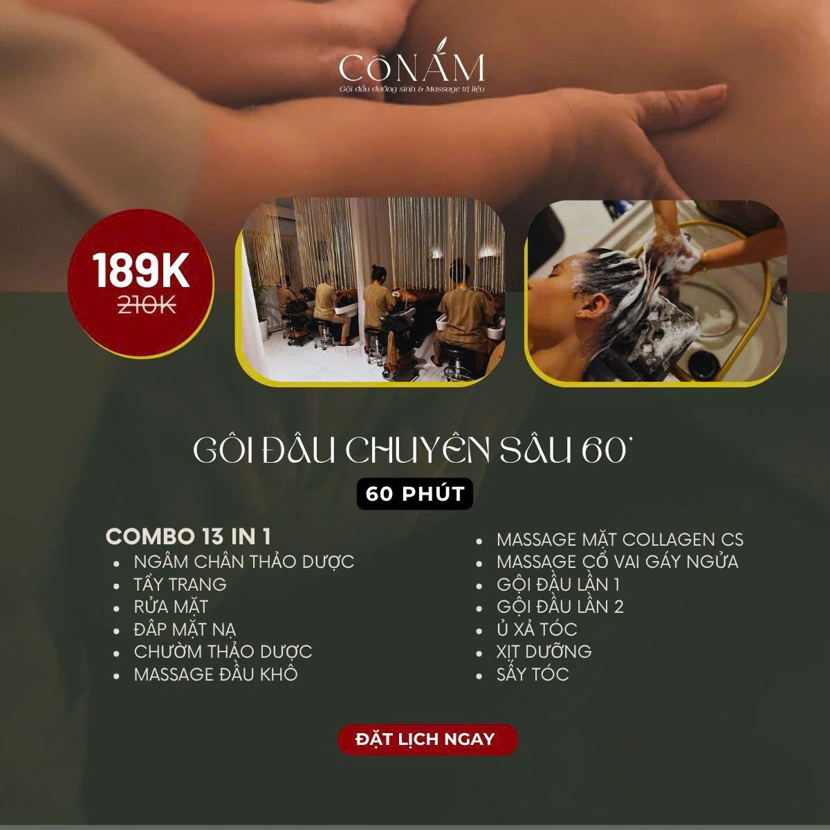Ưu đãi dịch vụ Cô Năm Spa 1