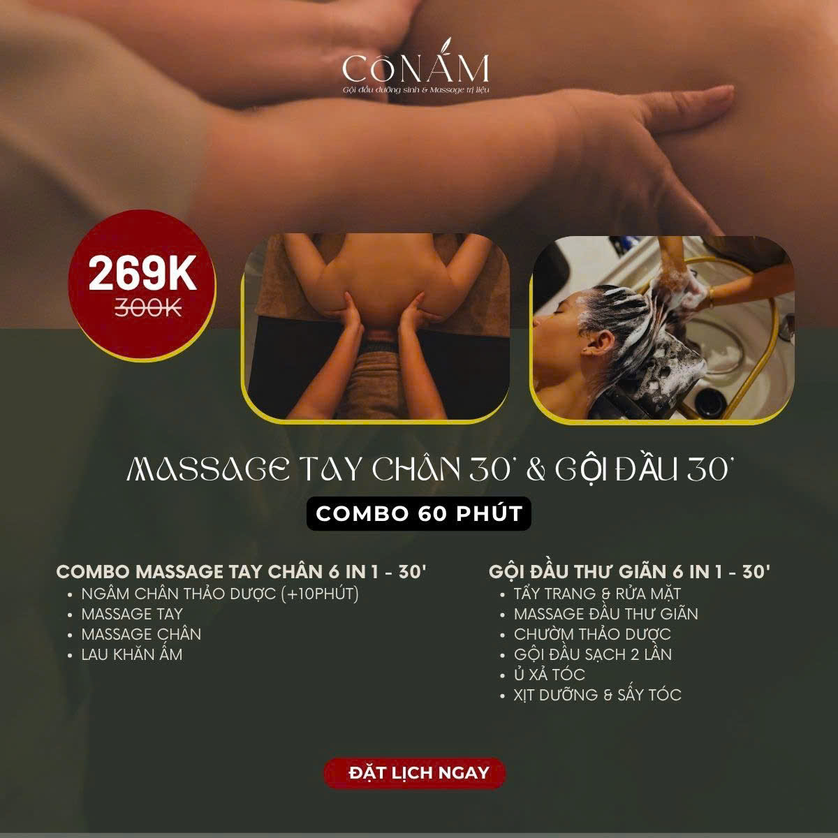 Ưu đãi dịch vụ Cô Năm Spa 2
